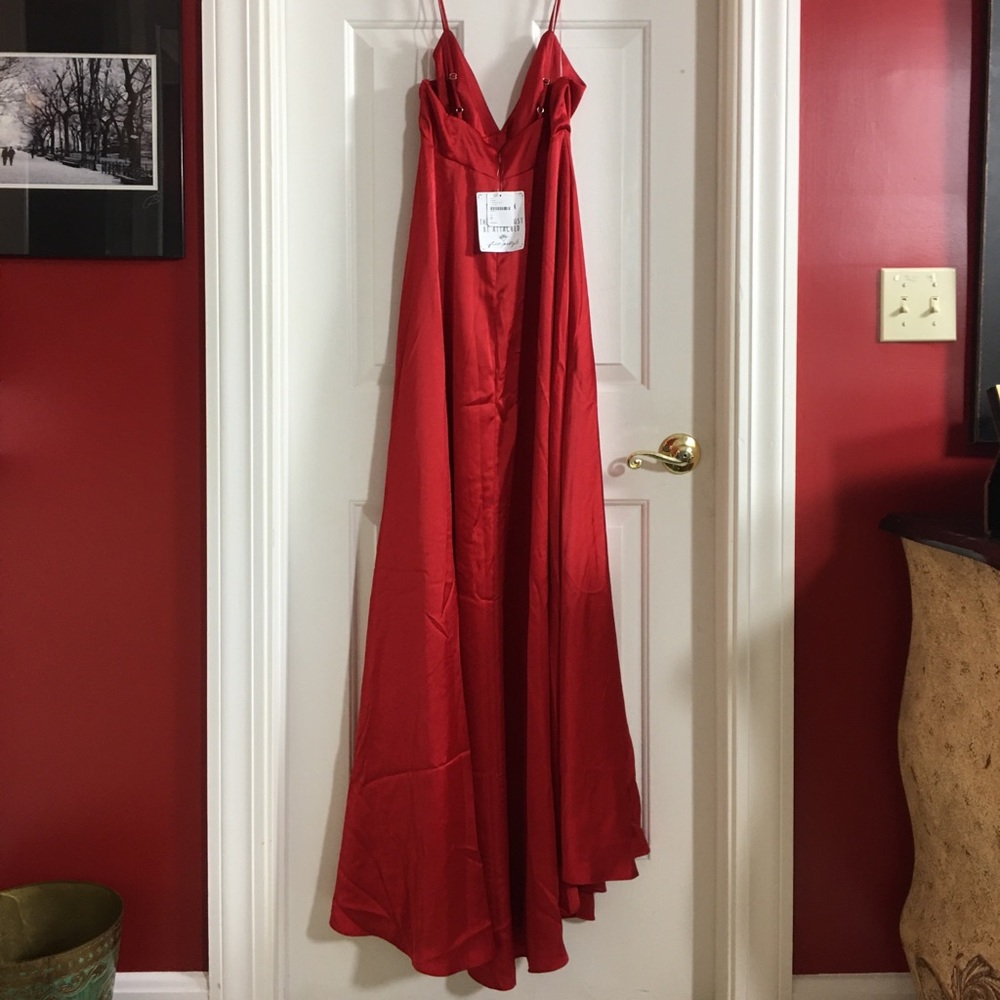 SOLD!! Free People Cherry Red Gown NWT! - Picture 7 of 8